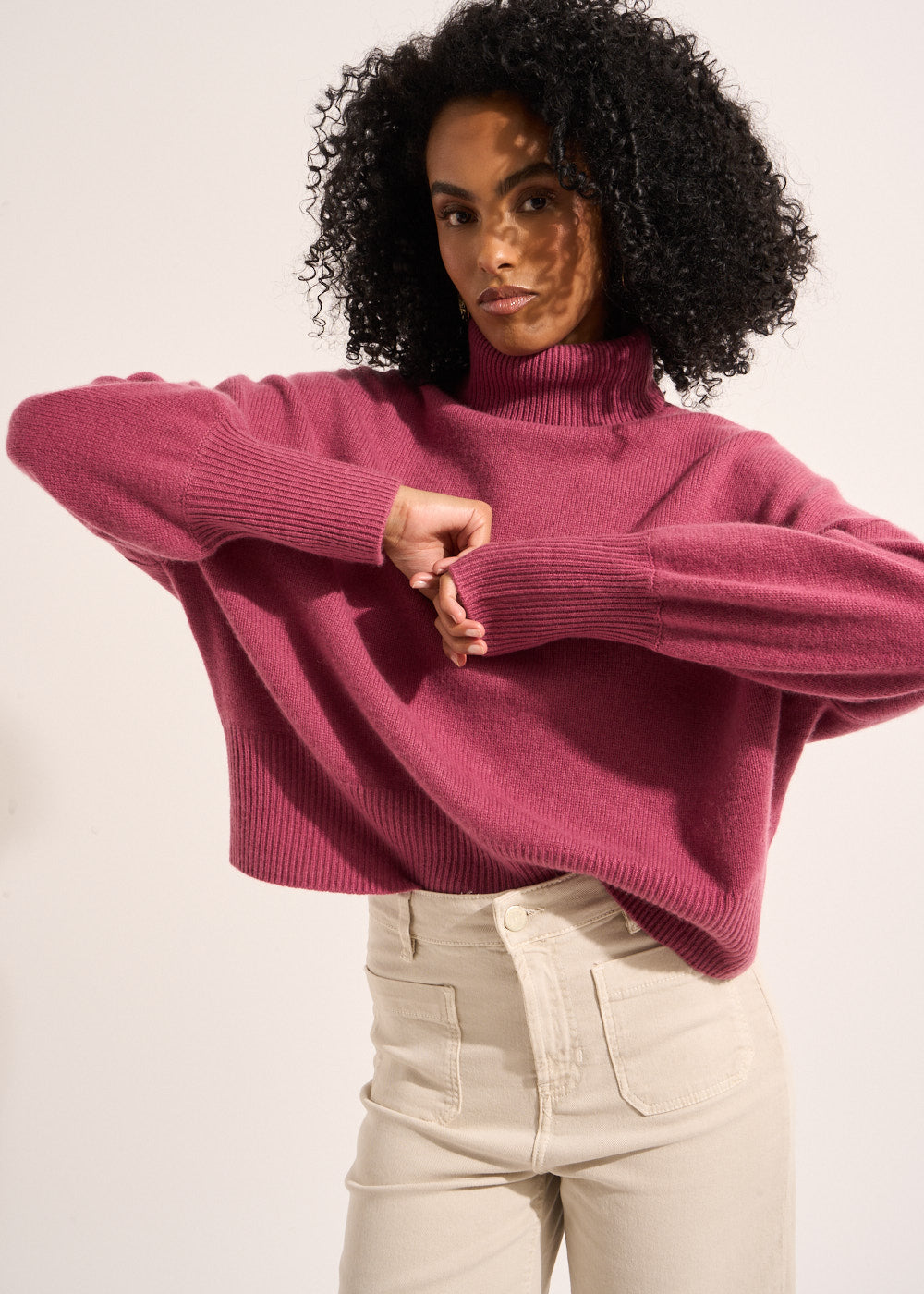 MONPRANO Pull col roulé en cachemire - 1 - Sud Express - Sud Express