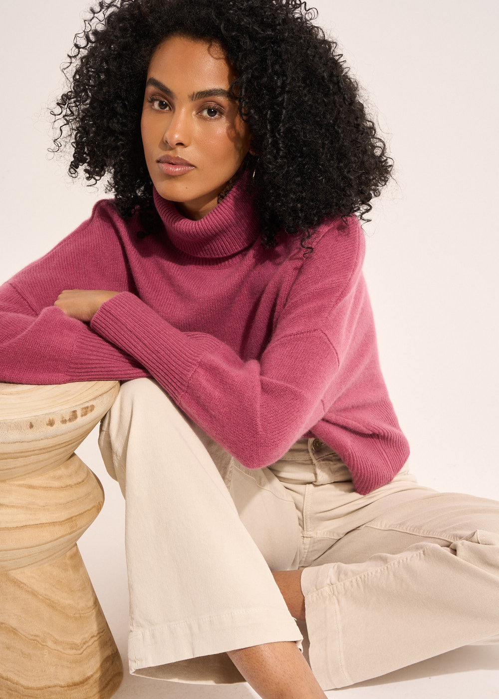 MONPRANO Pull col roulé en cachemire - 4 - Sud Express - Sud Express