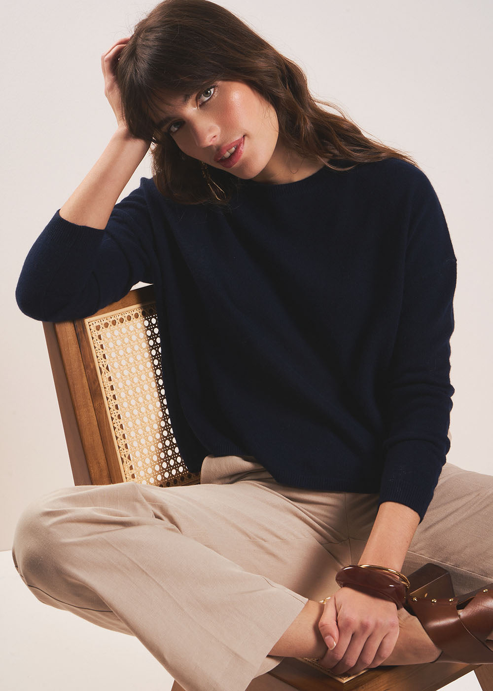 MONA Pull col bateau 100% cachemire - 1 - Sud Express - Sud Express