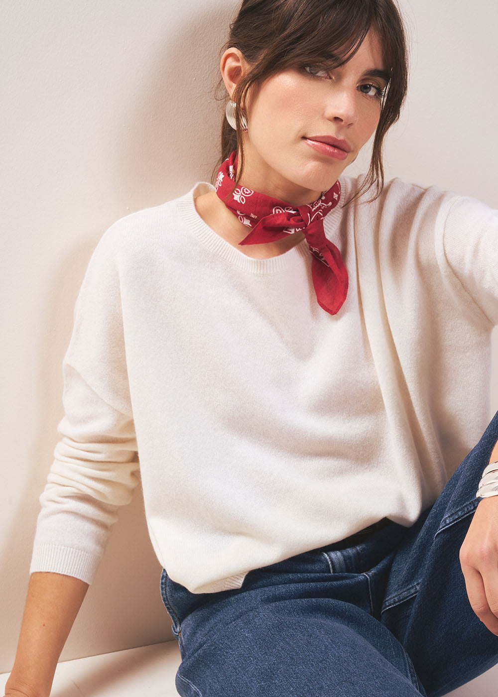 MONA Pull col bateau 100% cachemire - 1 - Sud Express - Sud Express