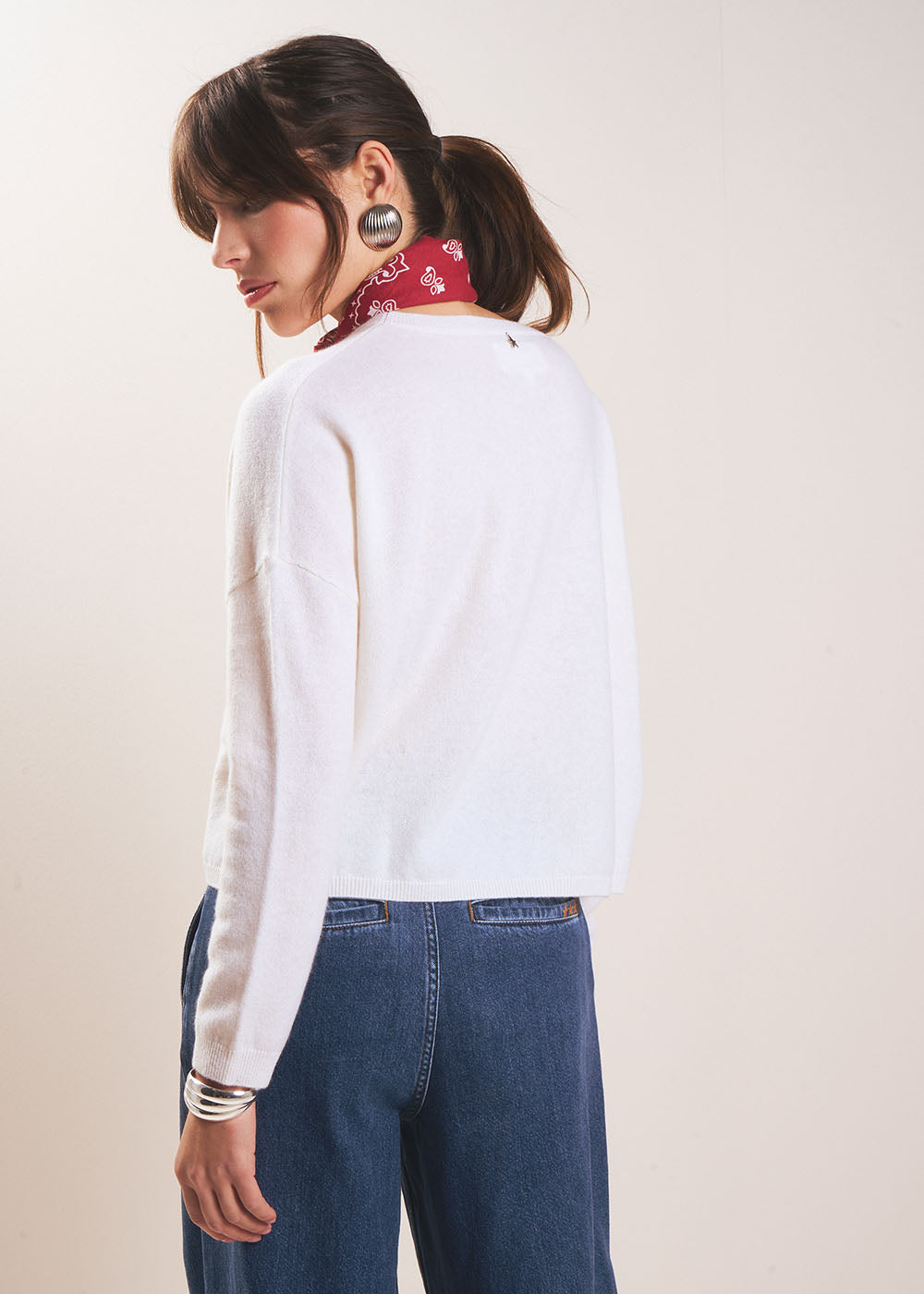 MONA Pull col bateau 100% cachemire - 3 - Sud Express - Sud Express