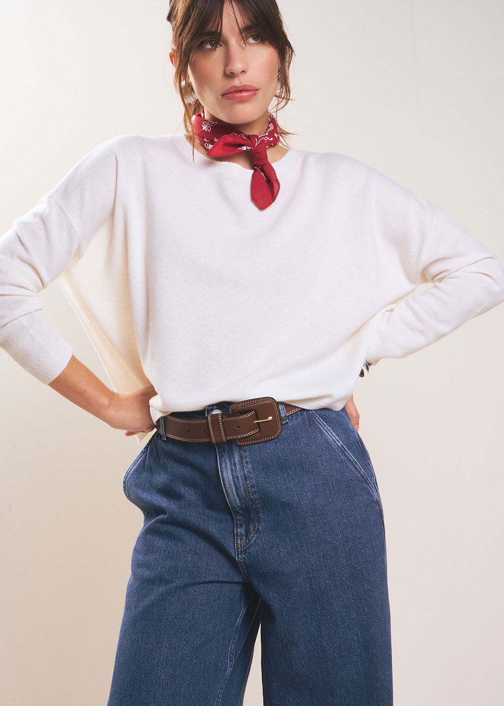 MONA Pull col bateau 100% cachemire - 4 - Sud Express - Sud Express