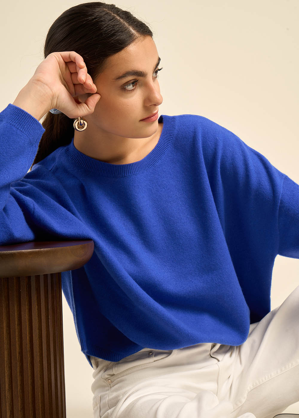 MONA Pull col bateau 100% cachemire - 1 - Sud Express - Sud Express