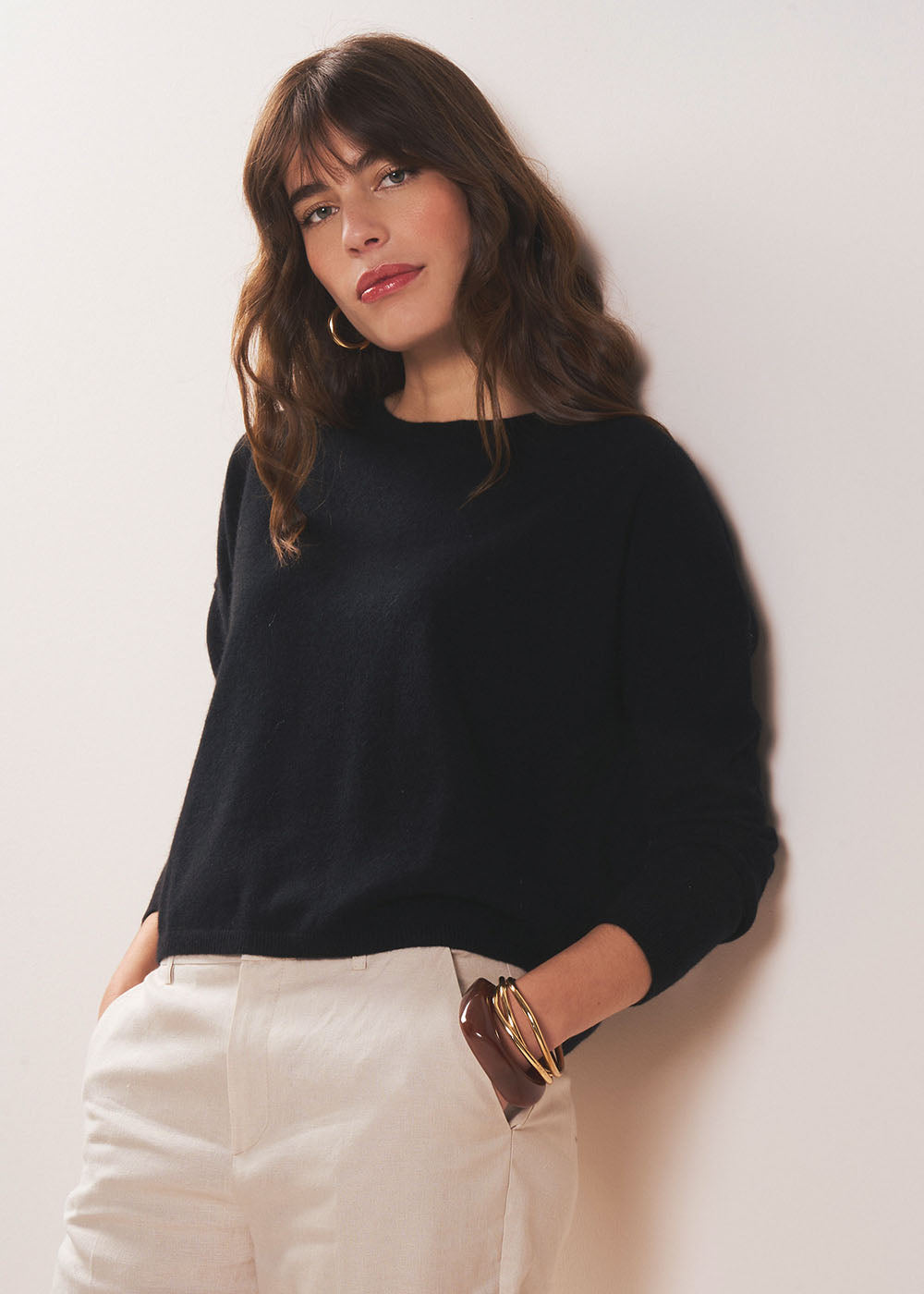 MONA Pull col bateau 100% cachemire - 1 - Sud Express - Sud Express