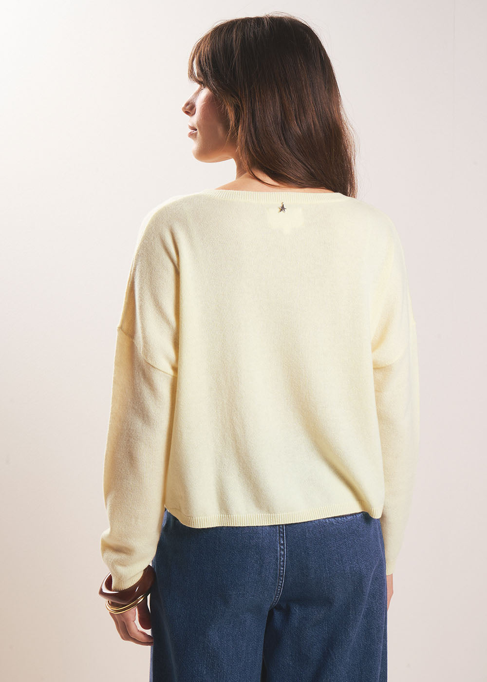 MONA Pull col bateau 100% cachemire - 3 - Sud Express - Sud Express