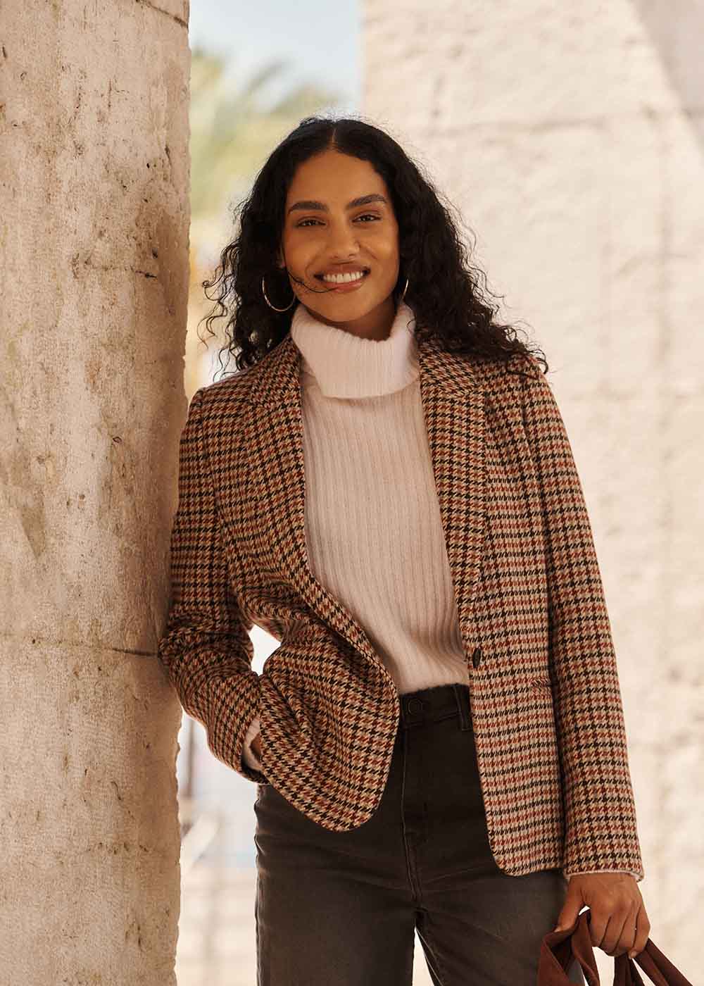 VIRGINA Veste de tailleur à carreaux - 1 - Sud Express - Sud Express