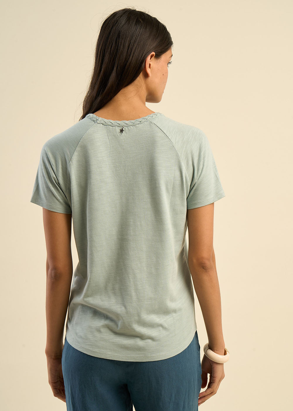 TOKINO T-shirt à col V orné d