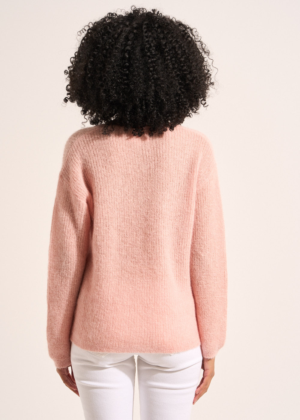 MANNAKO Pull à col V en mohairs et Alpaga - 3 - Sud Express - Sud Express