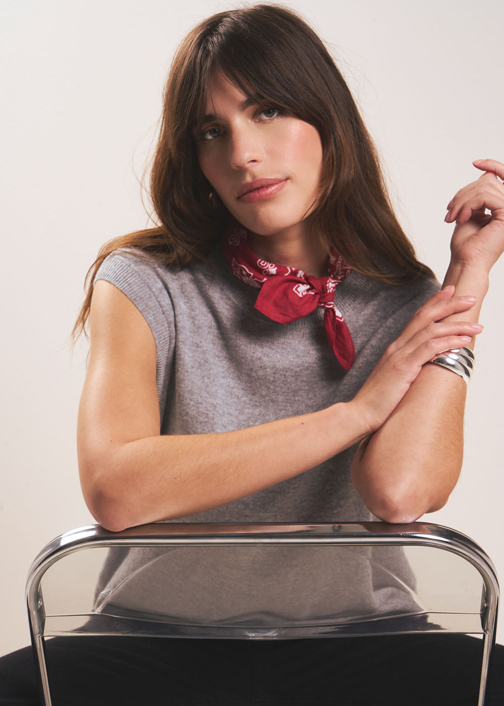 Pull sans manches en cachemire - Sud Express - 5 - Sud Express