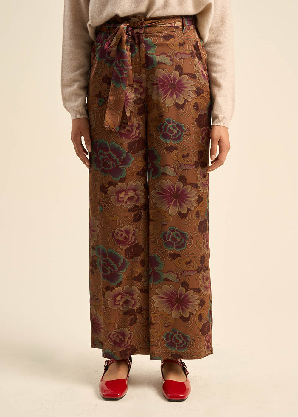 Pantalon taille haute imprimé - Sud Express - 5 - Sud Express