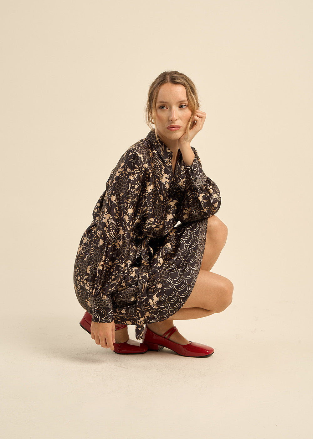 ROKIN Robe imprimée à manches longues - 1 - Sud Express - Sud Express