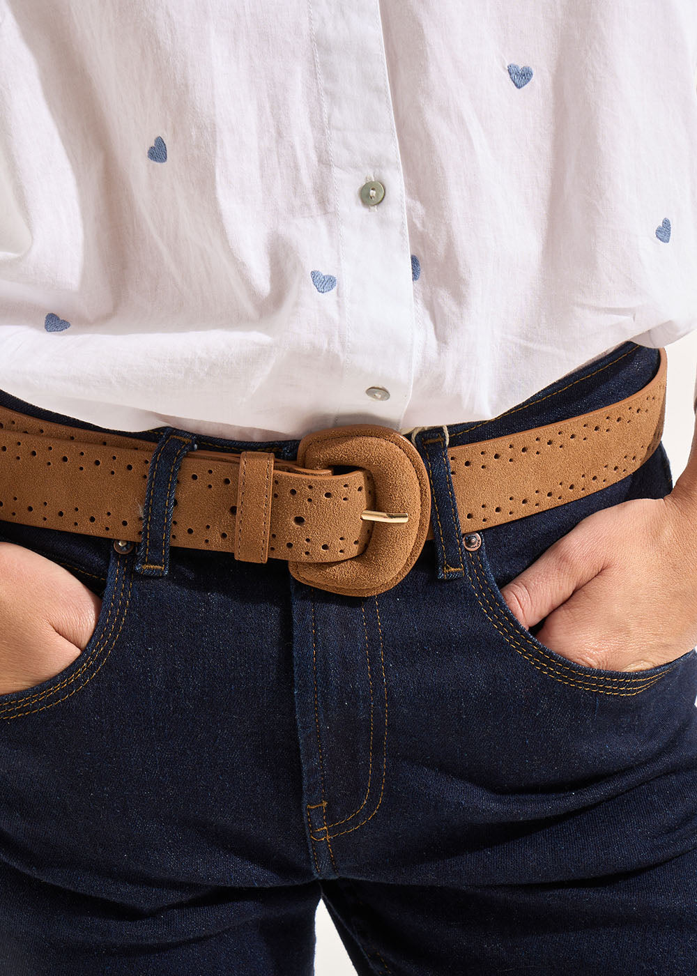 COLZA Ceinture avec détails perforés - 3 - Sud Express - Sud Express