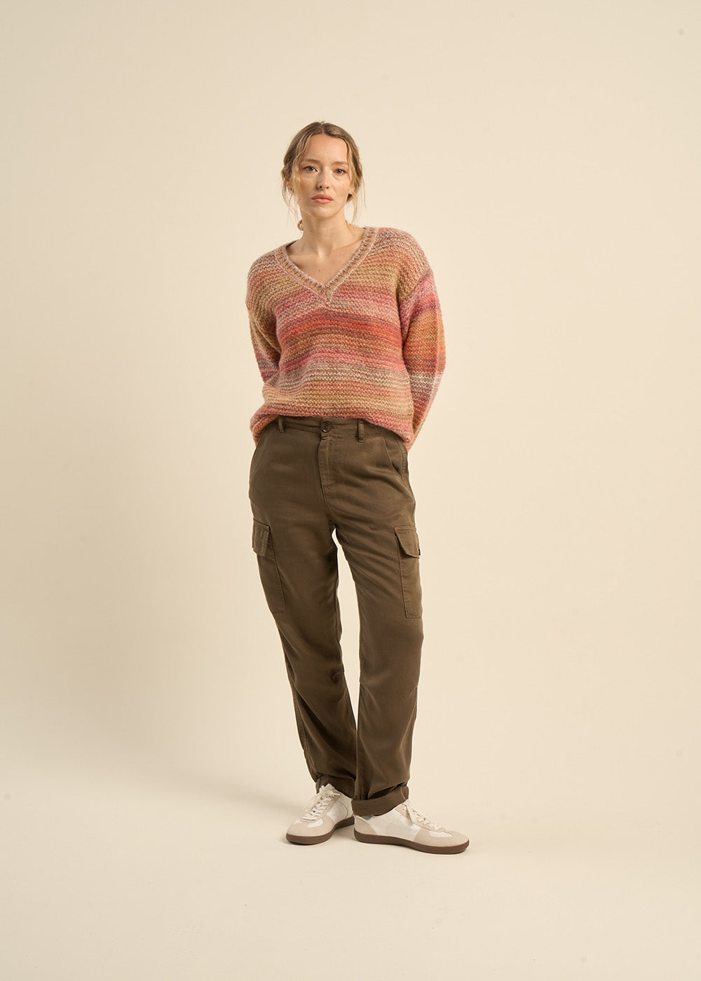 CLELIE Pantalon cargo large - 1 - Sud Express - Sud Express