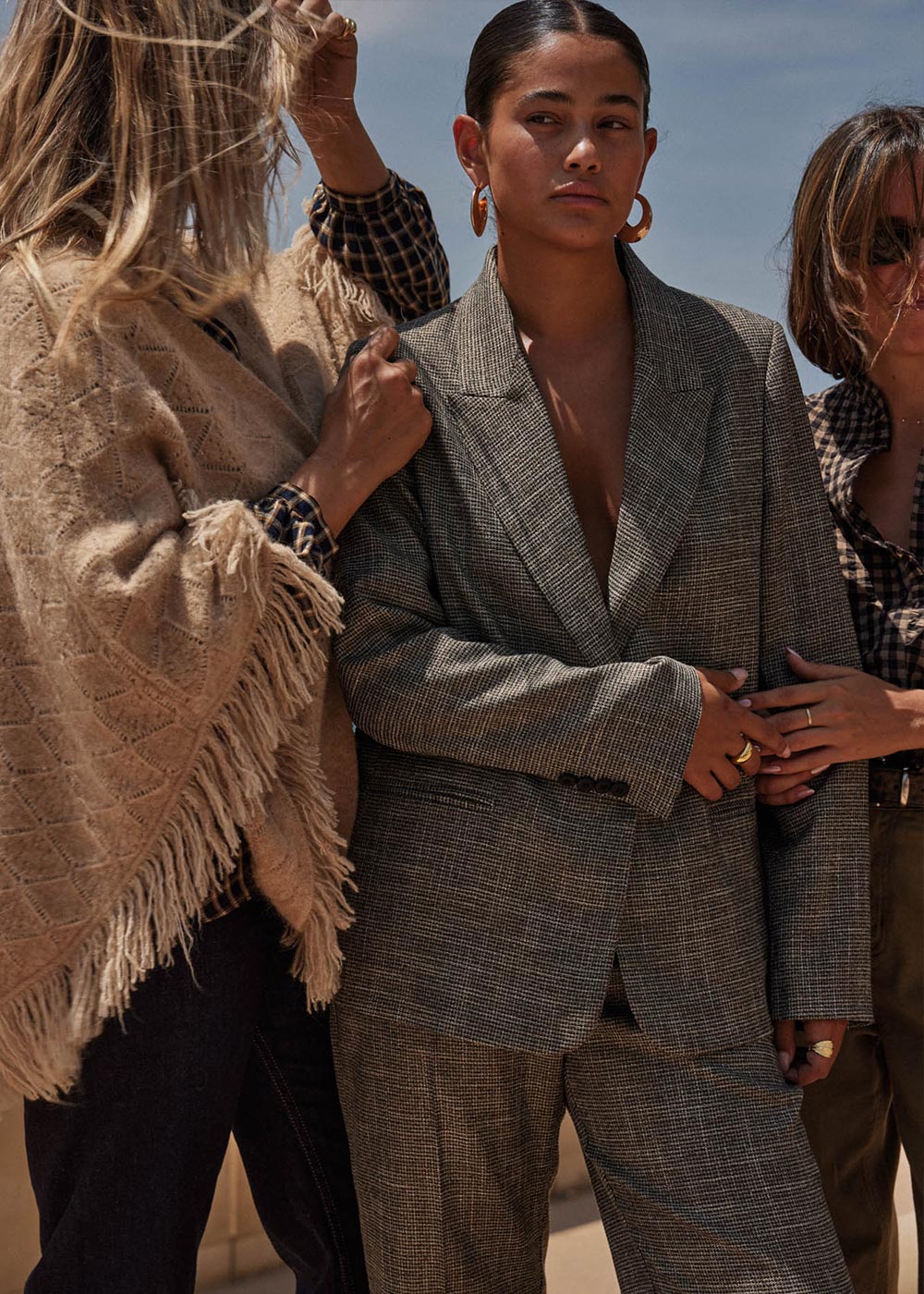 VARTINA Veste de tailleur pied de poule - 1 - Sud Express - Sud Express