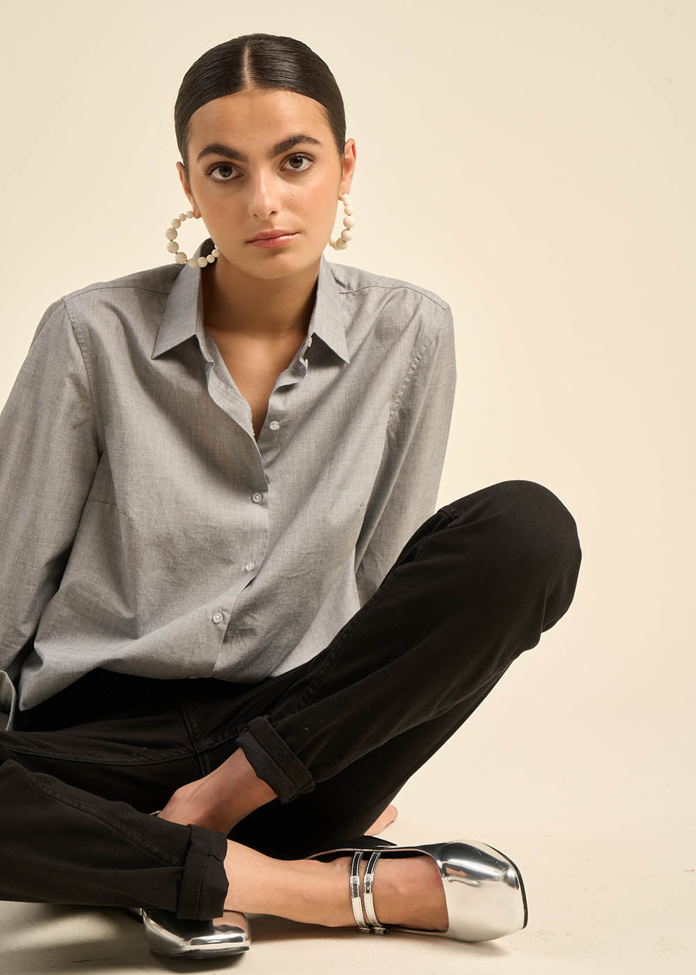 CORDOULA Chemise cintrée à manches longues - 1 - Sud Express - Sud Express