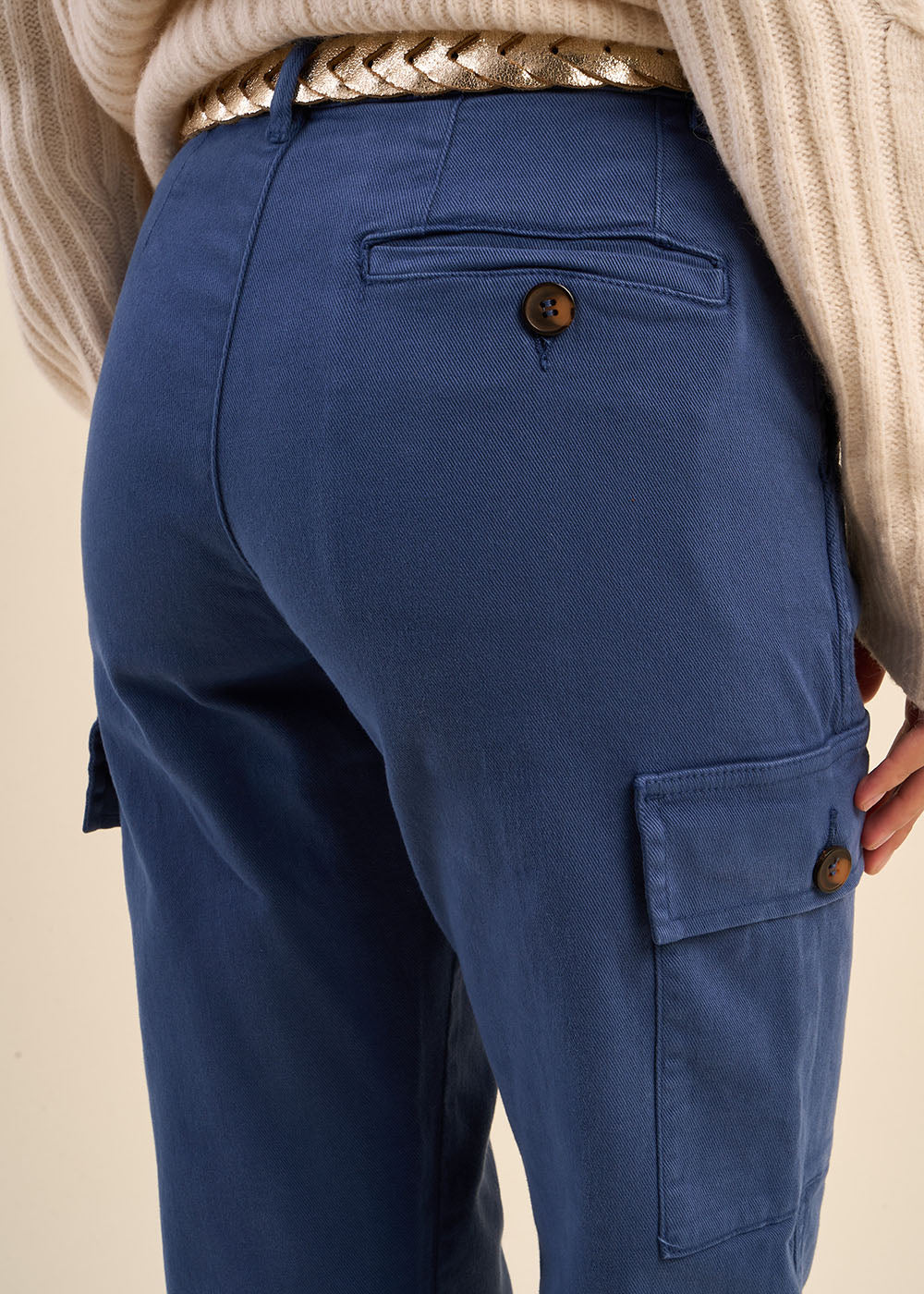 Pantalon cargo taille haute - Sud Express - 4 - Sud Express
