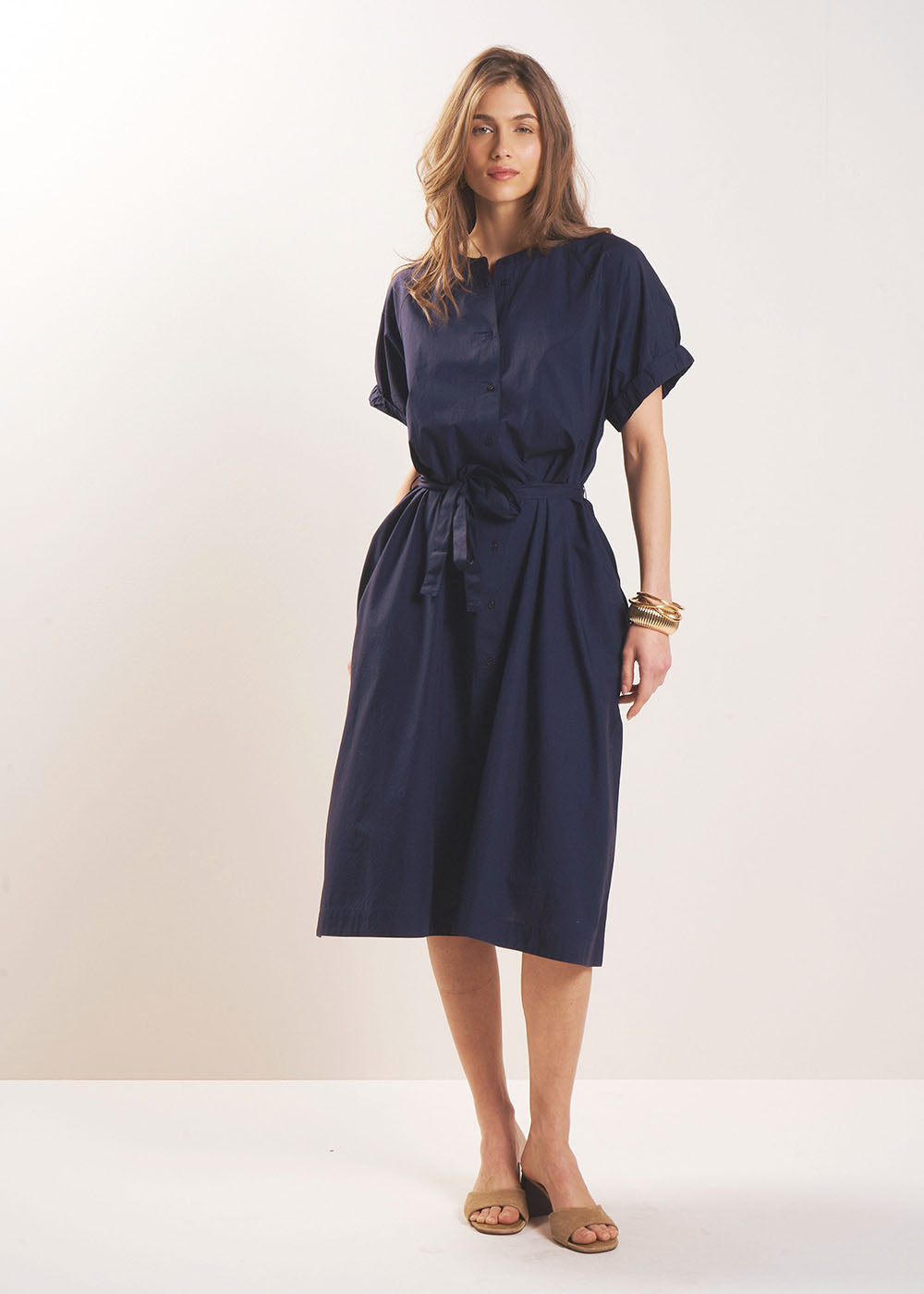 Robe chemise ceinturée - Sud Express - 6 - Sud Express