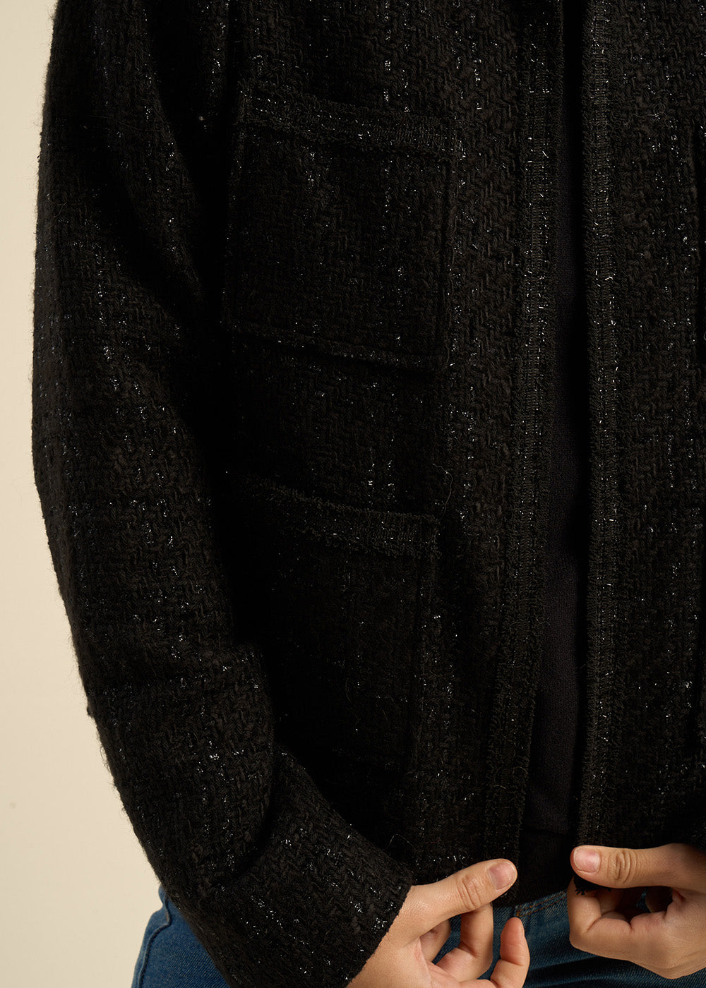 VIOLETA Veste courte en tweed - 2 - Sud Express - Sud Express