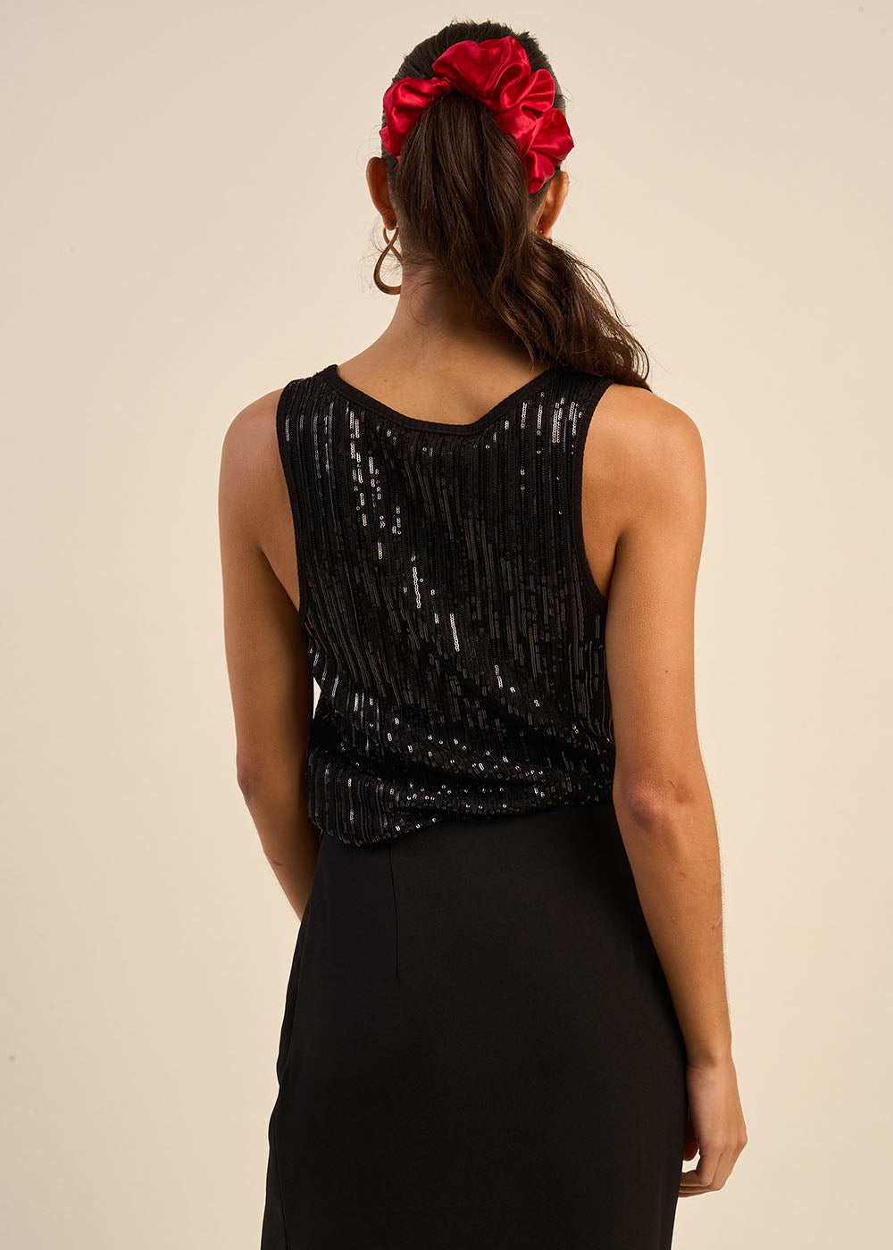 DARIA Débardeur maille à sequins - 3 - Sud Express - Sud Express