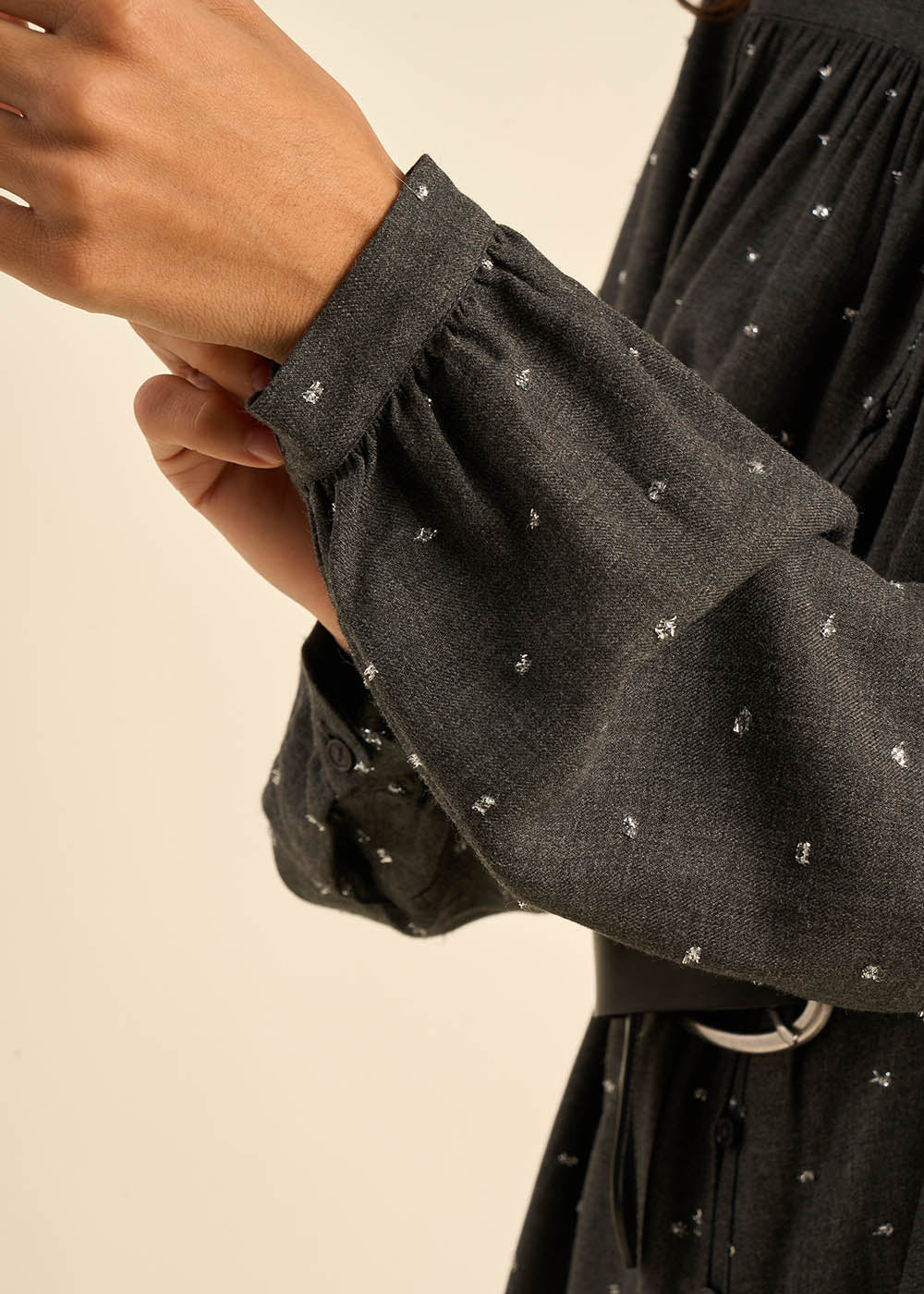 ROLYN Robe courte boutonnée à manches longues - 2 - Sud Express - Sud Express