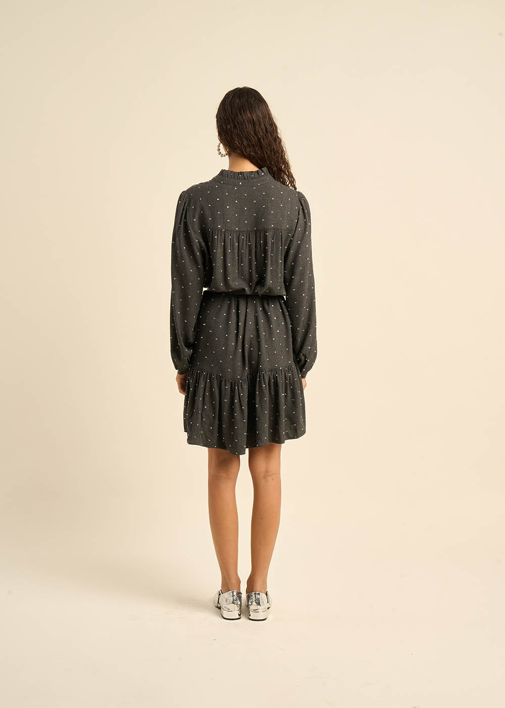 ROLYN Robe courte boutonnée à manches longues - 3 - Sud Express - Sud Express