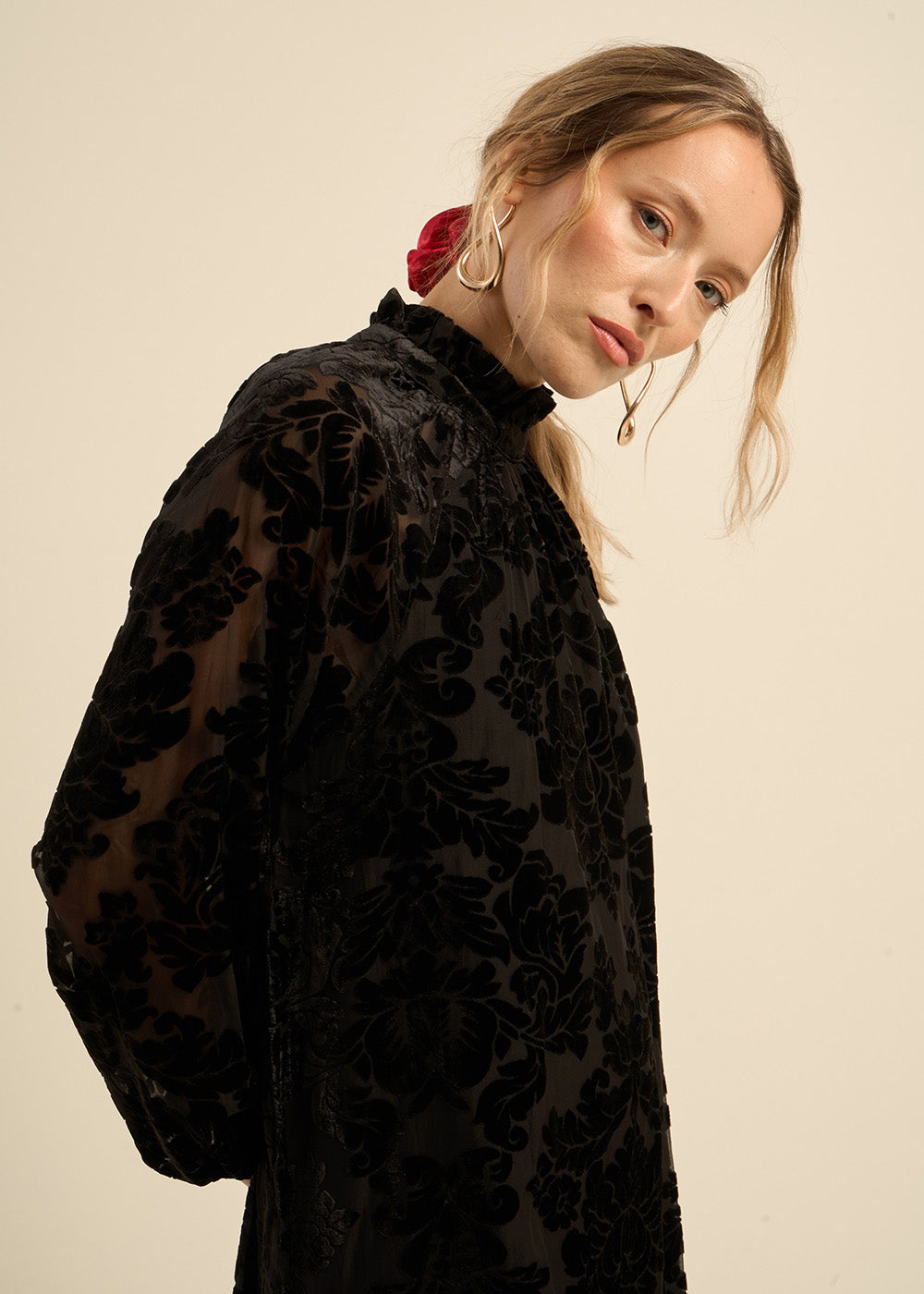 Robe courte en velours - Sud Express - 6 - Sud Express