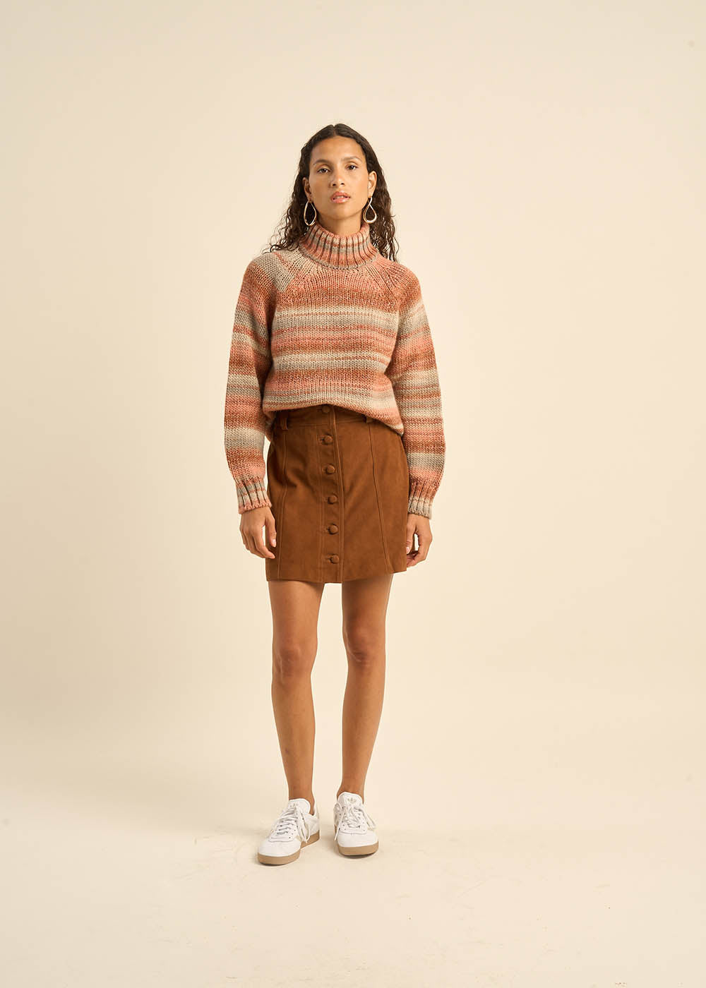 JASPERA Mini jupe en cuir - 1 - Sud Express - Sud Express