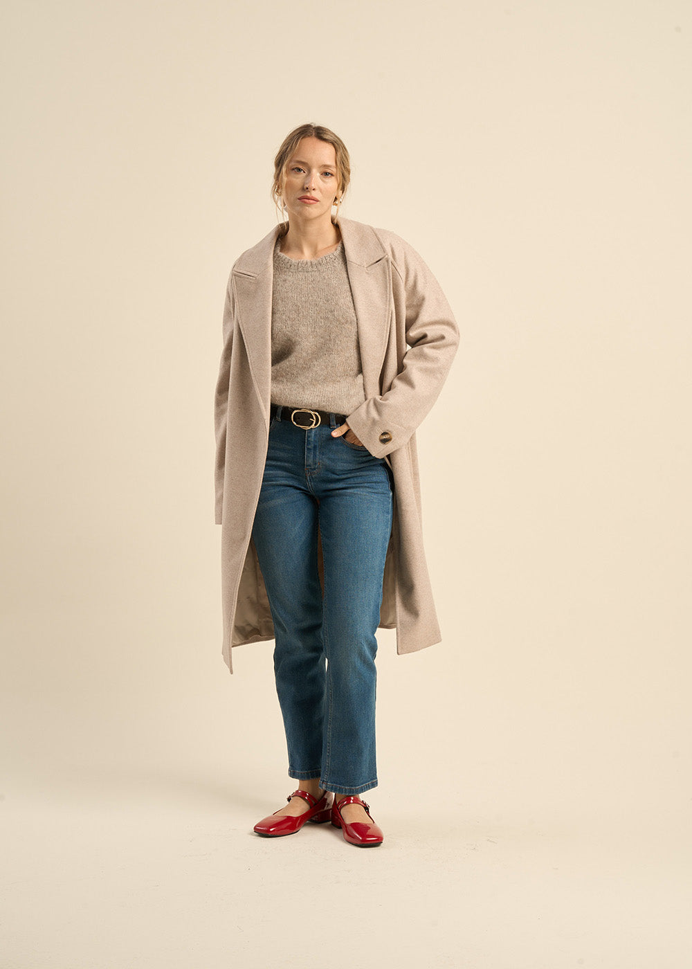 MIKOLA Manteau long ceinturé - 1 - Sud Express - Sud Express