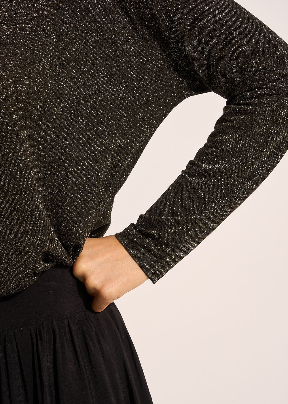 TIMONIA Tee-shirt à manches longues détails brillants - 4 - Sud Express - Sud Express