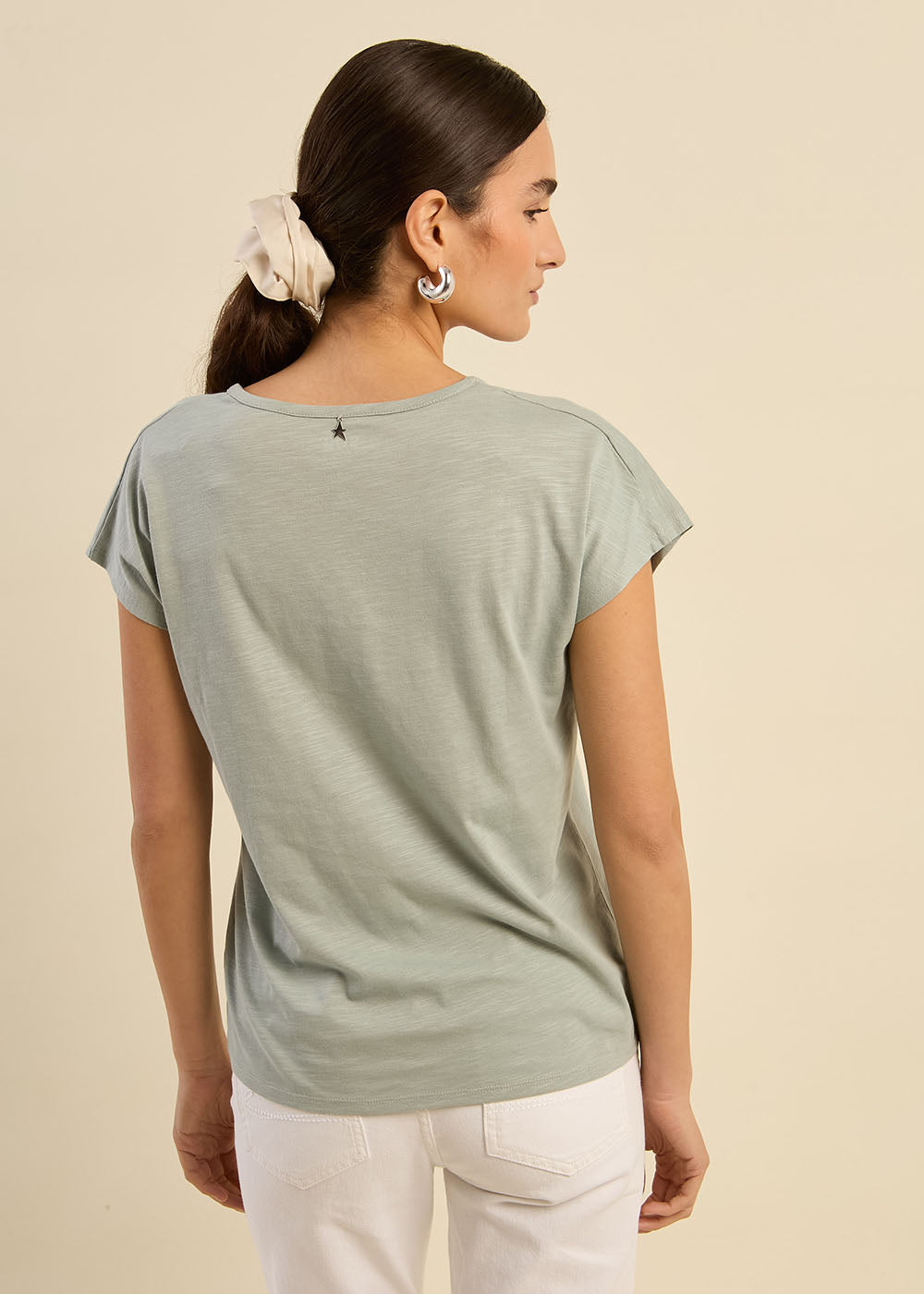 TERA T-shirt à col tunisien et épaules tombantes - 3 - Sud Express - Sud Express