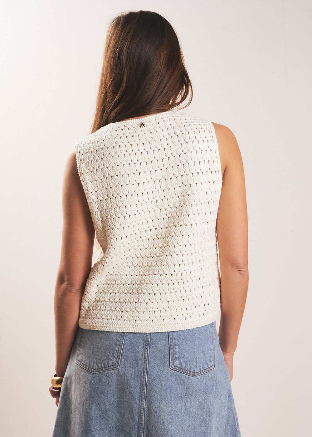 Gilet sans manches en coton - Sud Express - 3 - Sud Express
