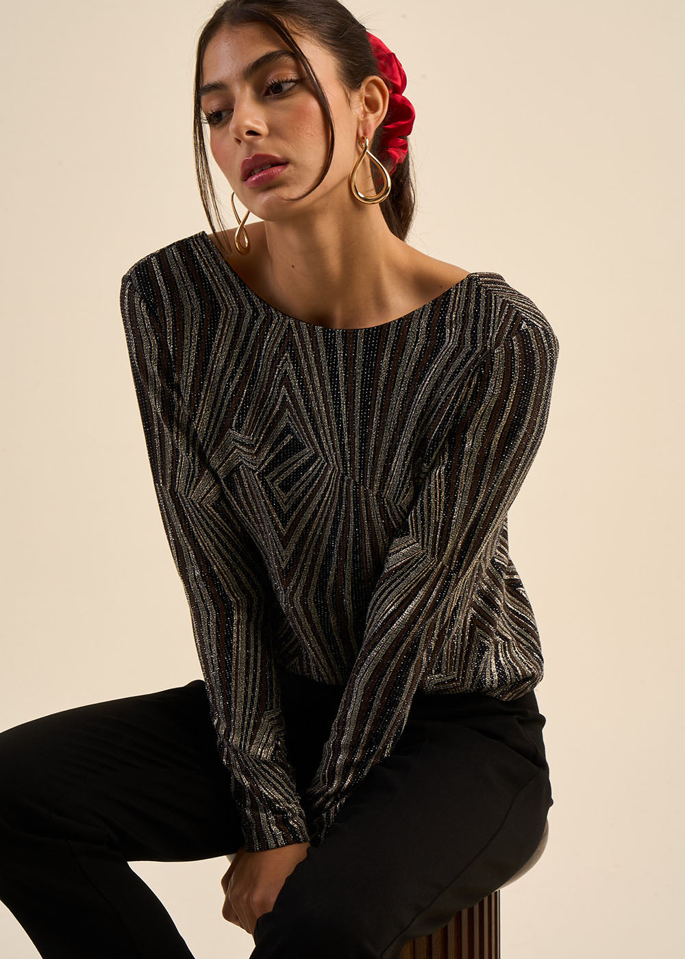 Top élégant à col rond - Sud Express - 5 - Sud Express