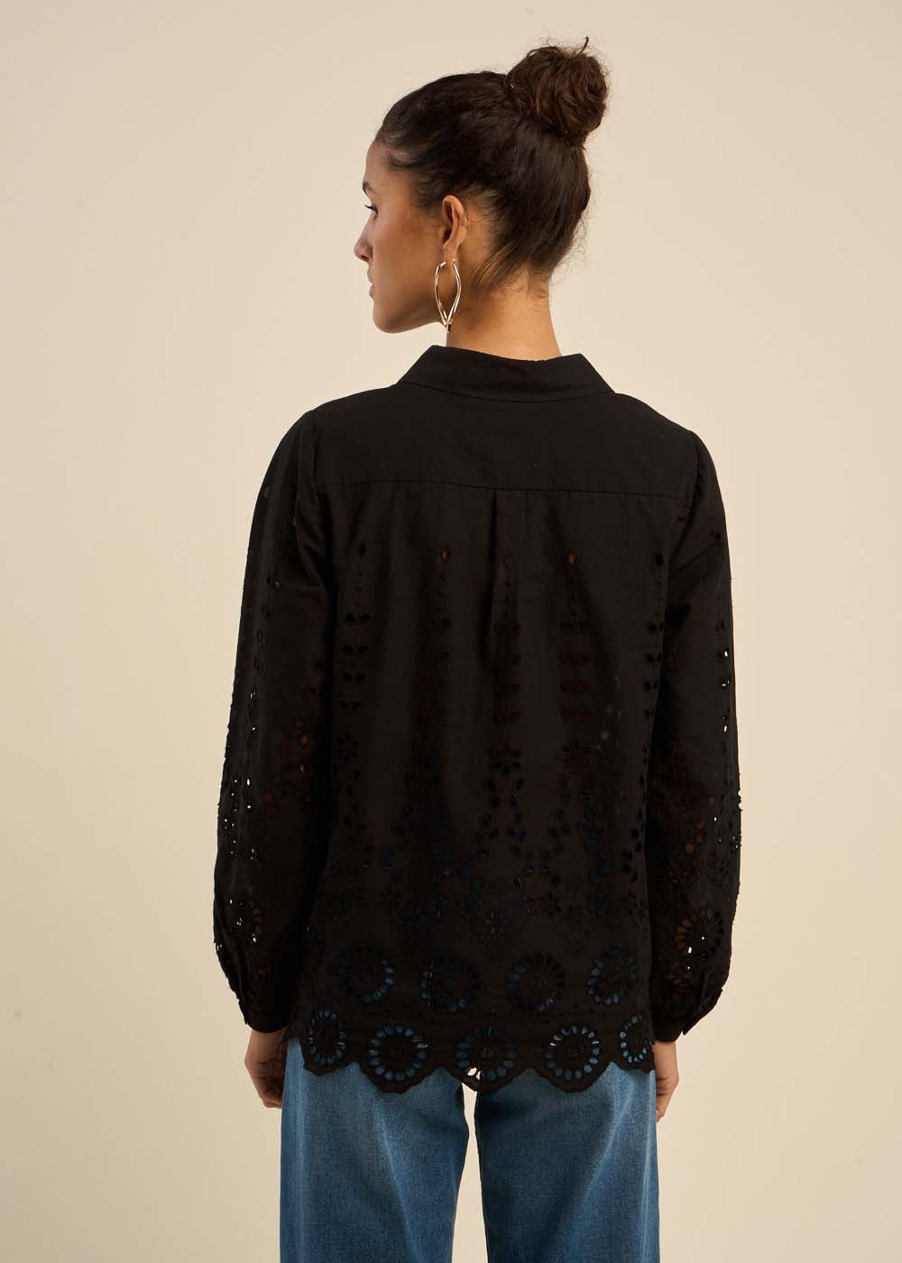 Chemise avec broderie anglaise - Sud Express - 3 - Sud Express