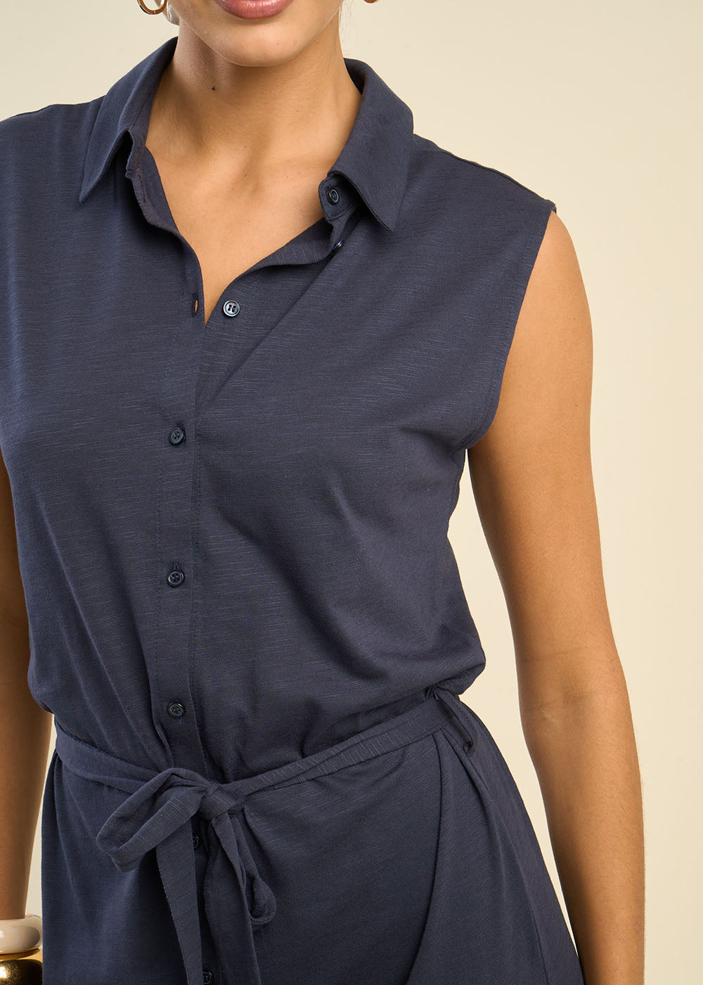RALIANY Robe chemise avec lien à nouer - 2 - Sud Express - Sud Express
