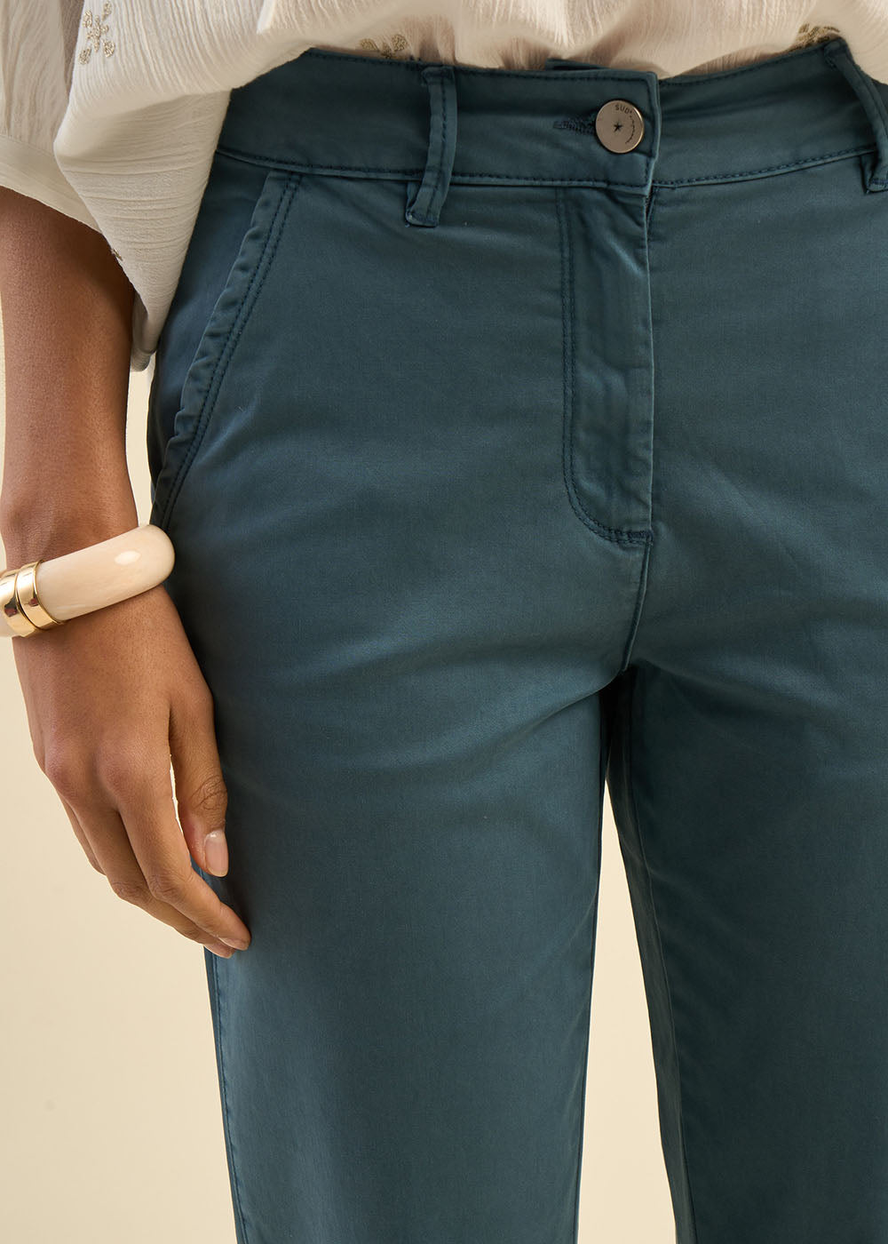 PAKUMI Pantalon chino taille basse - 2 - Sud Express - Sud Express