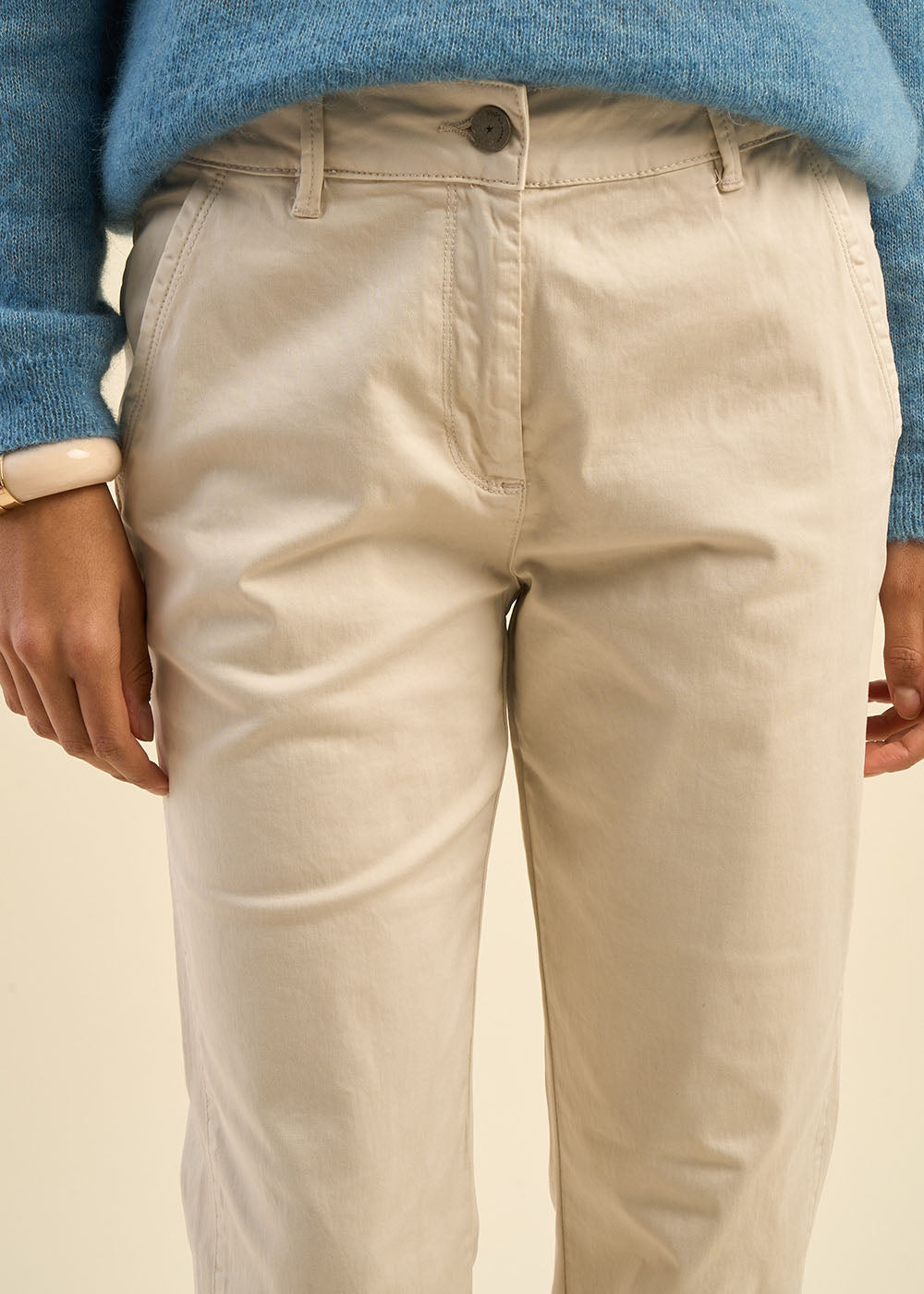 PAKUMI Pantalon chino taille basse - 4 - Sud Express - Sud Express