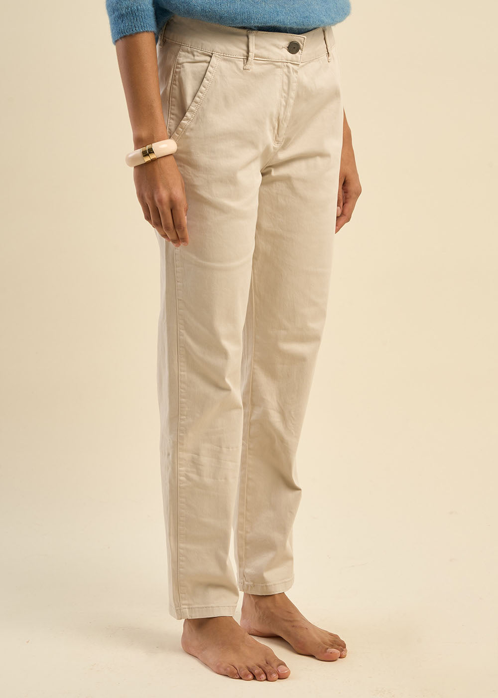 Pantalon chino taille basse - Sud Express - 5 - Sud Express