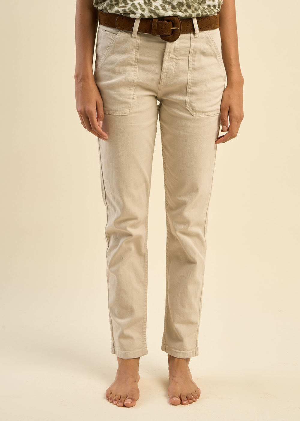 Pantalon en toile de coton - Sud Express - 2 - Sud Express