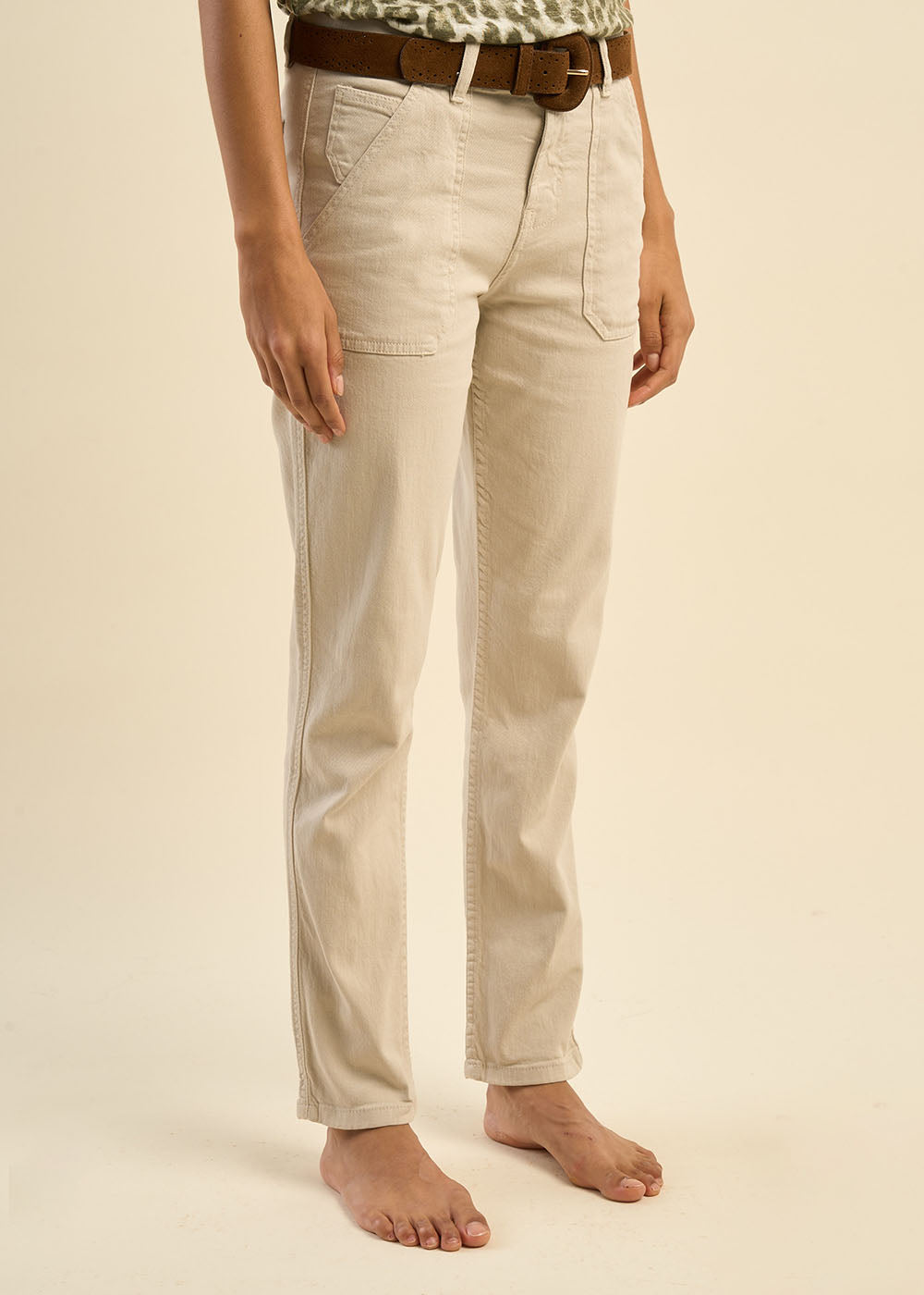 Pantalon en toile de coton - Sud Express - 5 - Sud Express