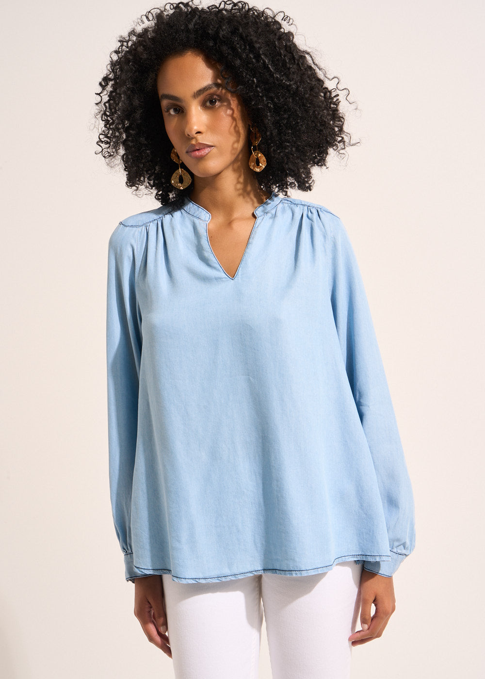 BONNY Blouse denim - 4 - Sud Express - Sud Express