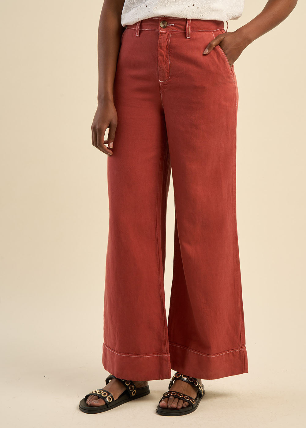 PEGGY Pantalon jambe large - 2 - Sud Express - Sud Express