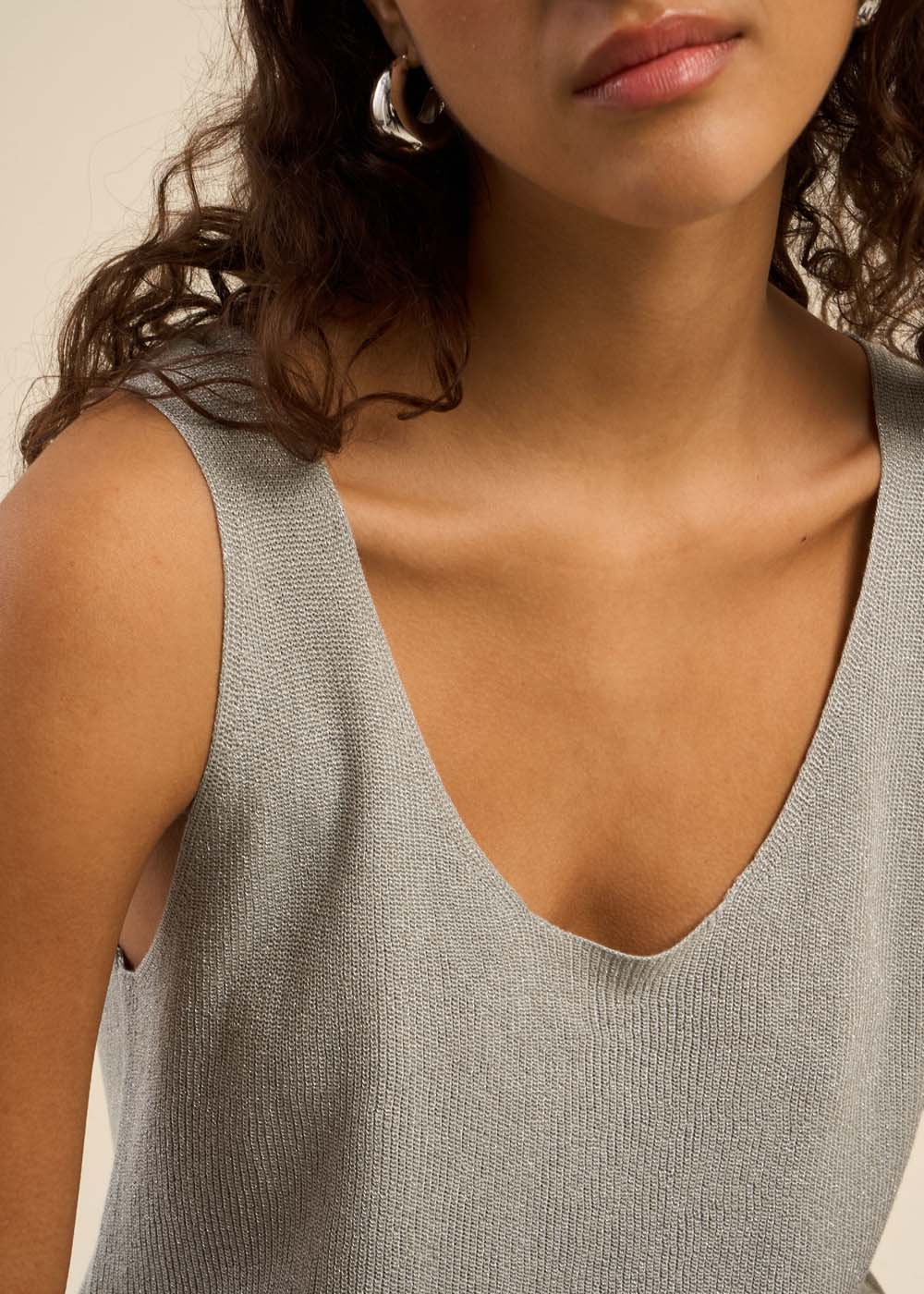 DIBBA Débardeur en maille scintillante - 2 - Sud Express - Sud Express