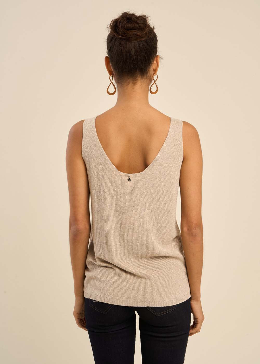 DIBBA Débardeur en maille scintillante - 3 - Sud Express - Sud Express