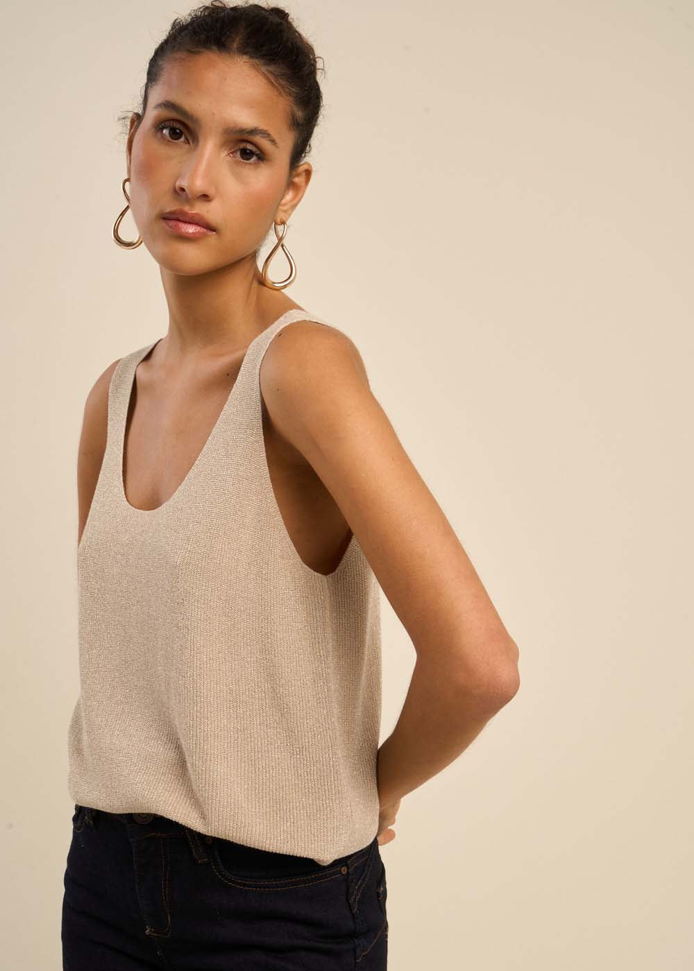 Débardeur en maille scintillante - Sud Express - 5 - Sud Express