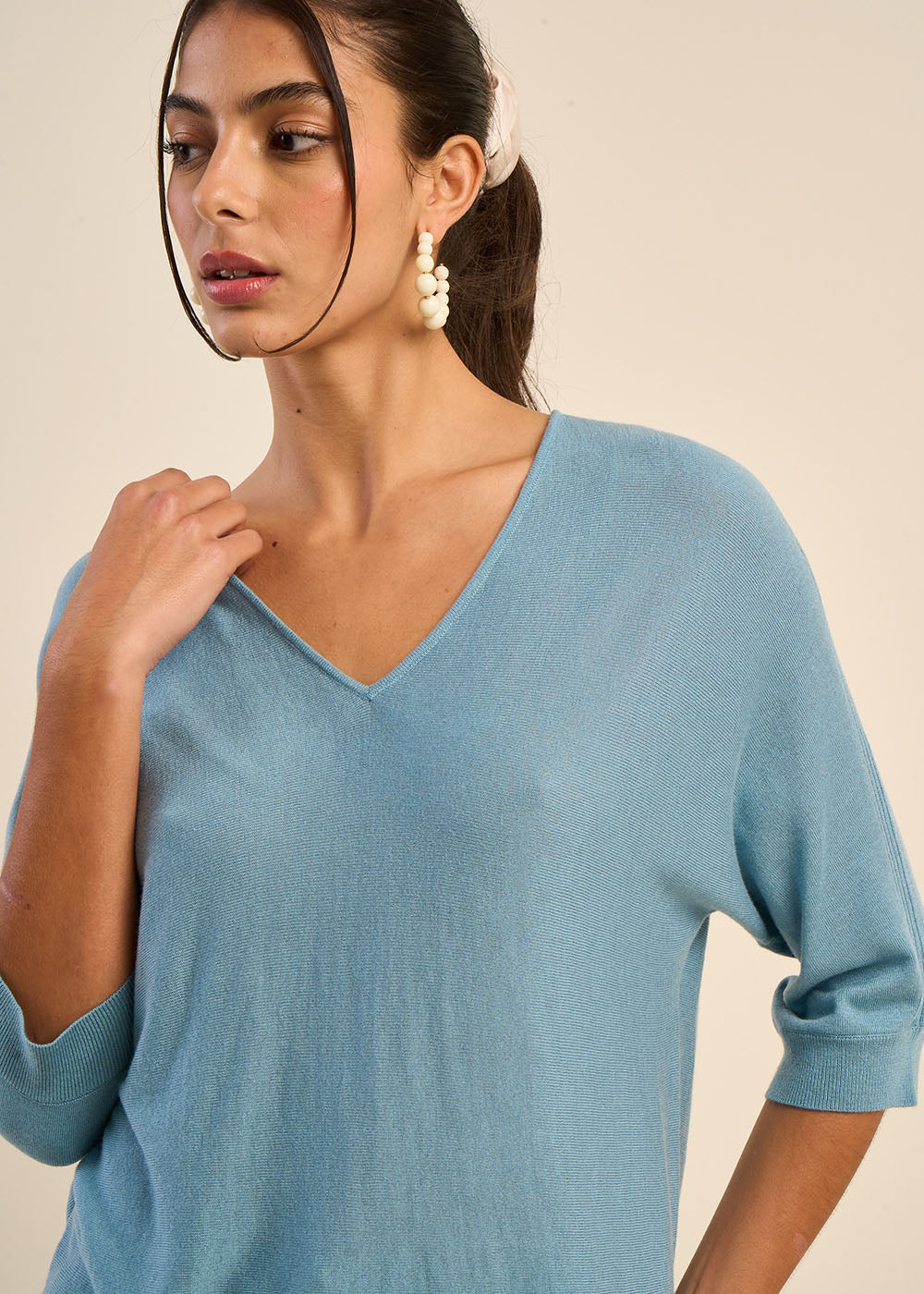 MARILOUIS Pull oversize manches chauves souris - 2 - Sud Express - Sud Express