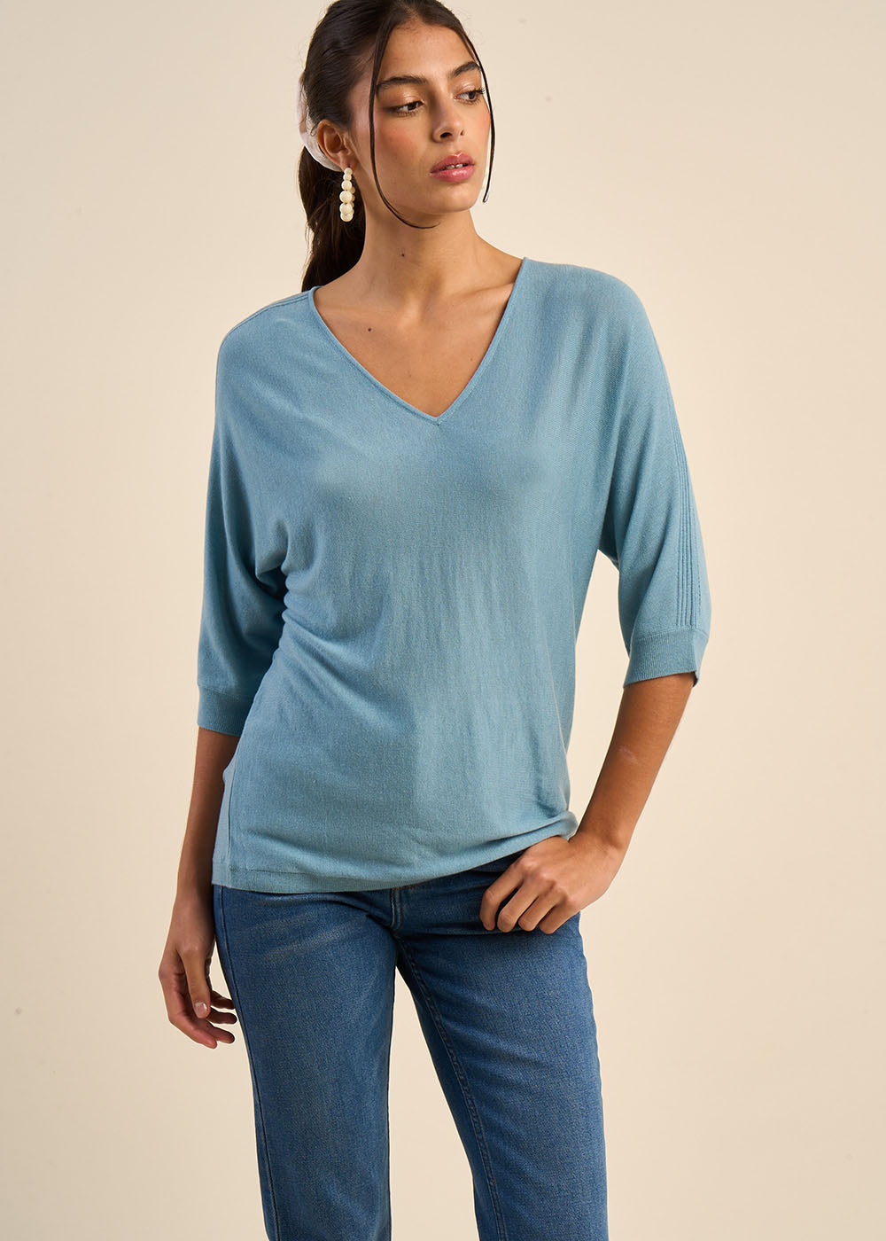 Pull oversize manches chauves souris - Sud Express - 5 - Sud Express