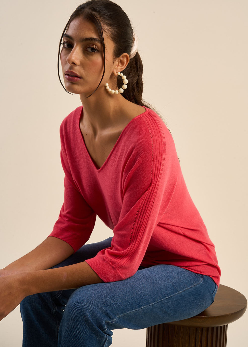 Pull oversize manches chauves souris - Sud Express - 5 - Sud Express