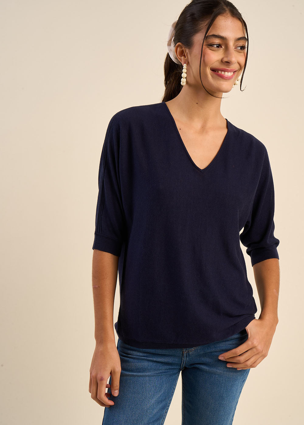 MARILOUIS Pull oversize manches chauves souris - 1 - Sud Express - Sud Express