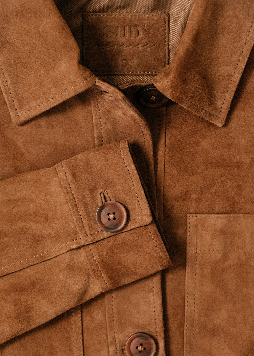 Veste surchemise en suede - Sud Express - 6 - Sud Express