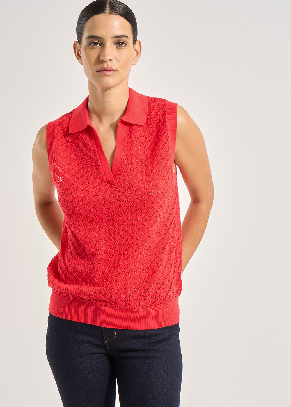 MERRY Polo sans manches en coton - 1 - Sud Express - Sud Express